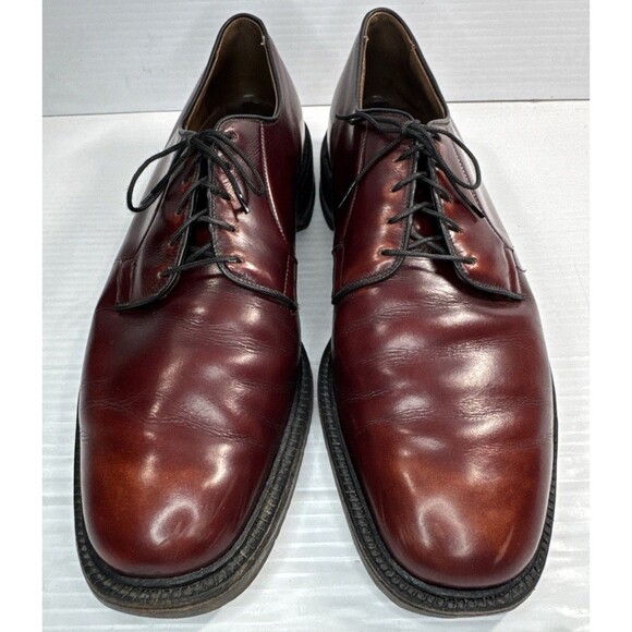 Allen Edmonds Men’s Vintage LEEDS Shell Cordovan Horween Plain Toe Derby Sz 10C - Picture 1 of 11